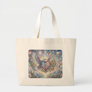 “America Celebrates 250” Throw Pillow Large Tote Bag