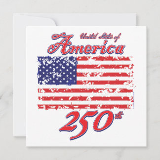 America Celebrates 250 years Invitation