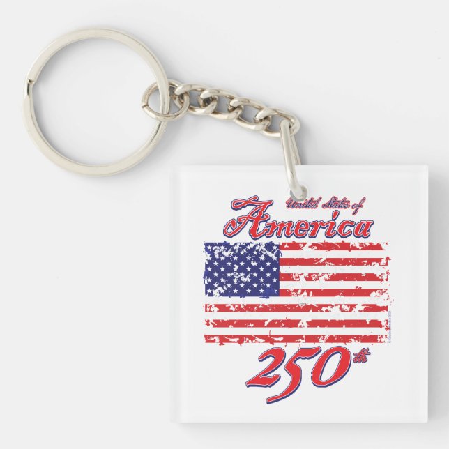 America Celebrates her 250th Key Ring (Front)