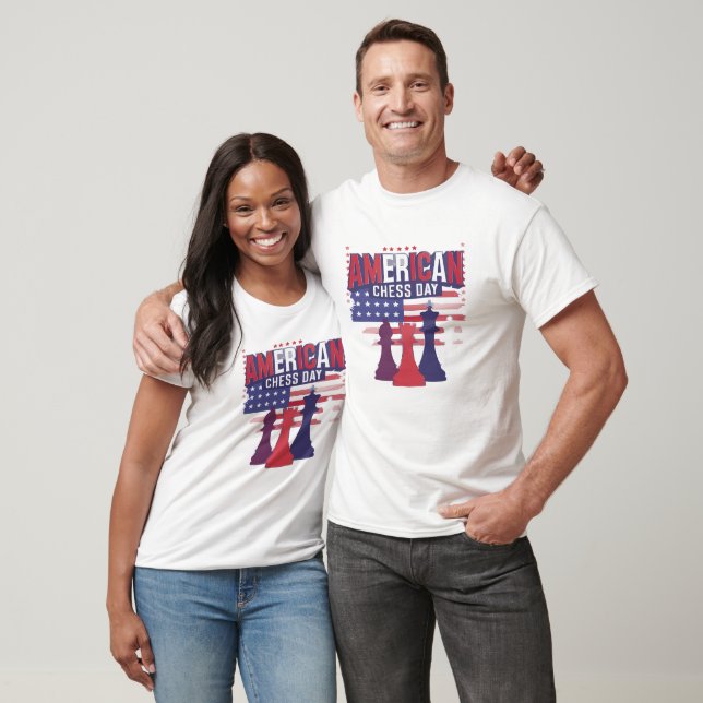 America Chess Day Unique T-Shirt Design (Unisex)