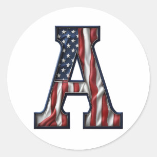 America. Classic Round Sticker