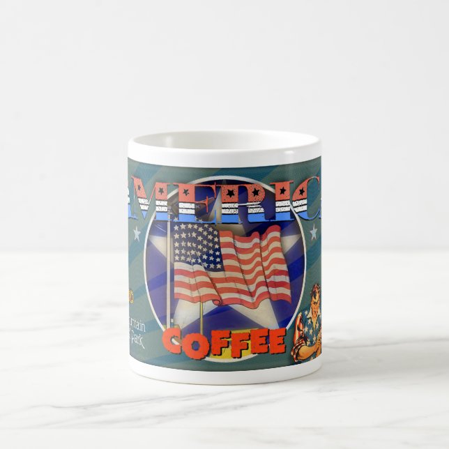 'AMERICA COFFEE' MUG VINTAGE SOURCE MATERIAL (Center)