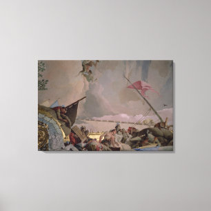 America, detail from The Glory of Spain II Canvas Print