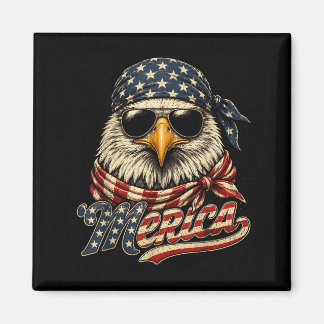 America Eagle Bandanna Sungles 4th Of July Magnet