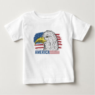 America Eagle this USA Flag  Baby T-Shirt