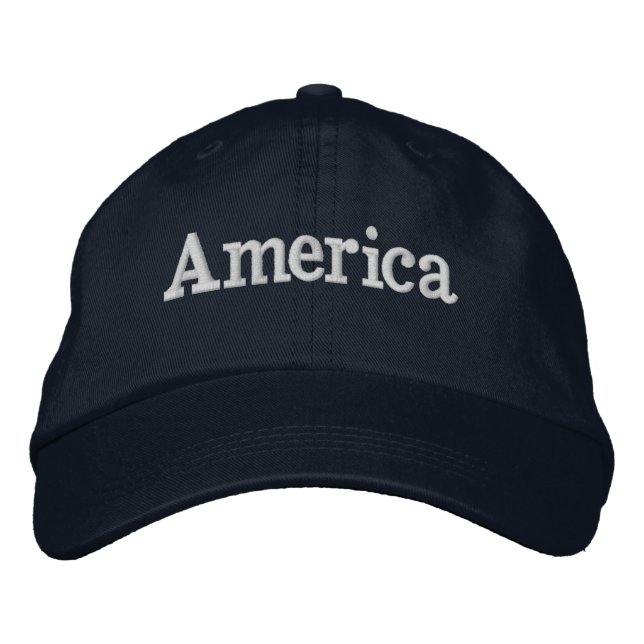 America Embroidered Hat (Front)