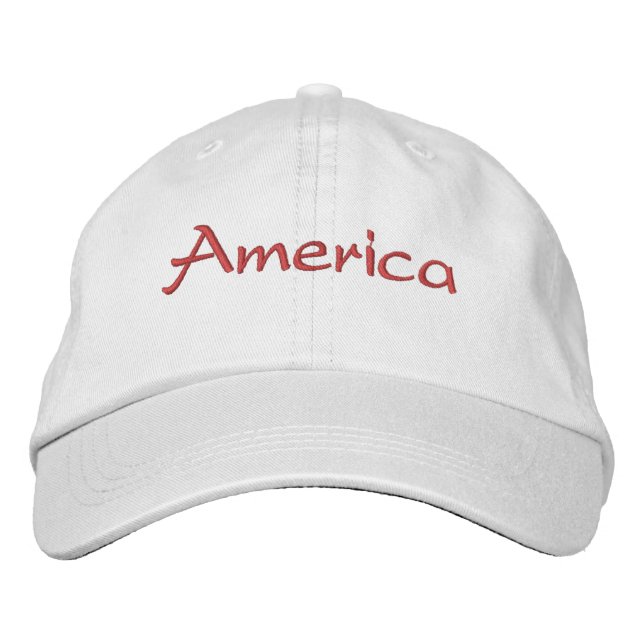 America Embroidered Hat (Front)