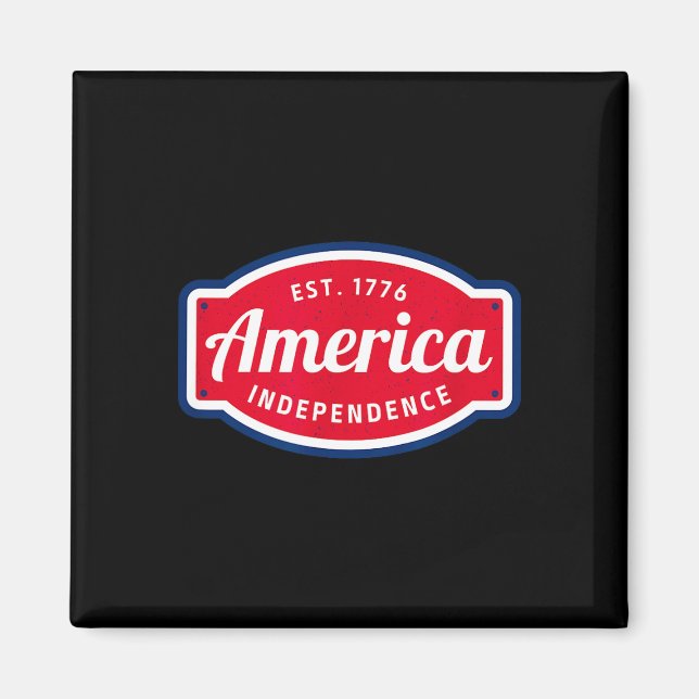 America est 1776 independence 4th of july magnet (Front)