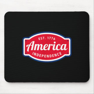 America est 1776 independence 4th of july mouse mat