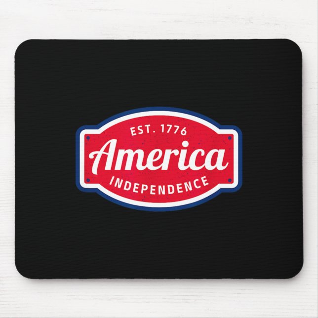 America est 1776 independence 4th of july mouse mat (Front)