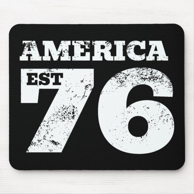 America Est 1776 Patriotic Mouse Mat (Front)