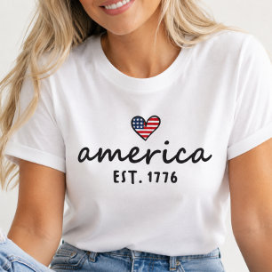 America Est 1776 Patriotic Shirt