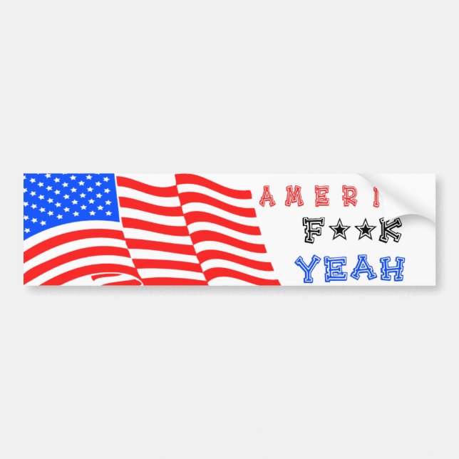 America F**k Yeah! Bumper Sticker (Front)