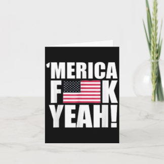 America f yeah fourth 4th of july  card