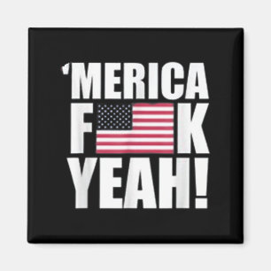 America F Yeah Fourth 4th of July Magnet