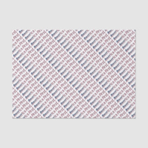 America First American Flag Typography Patriotic Tissue Paper