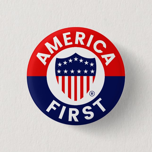 America First Committee Campaign Badge  (Front)