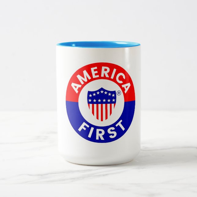 America First Committee Two-Tone Coffee Mug (Center)