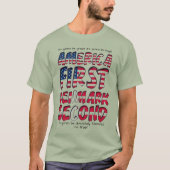 America First Denmark Second Absolutely Fantastic T-Shirt (Front)