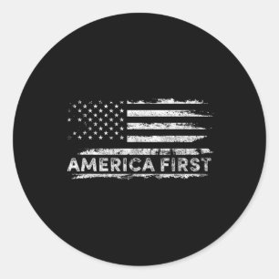 America First, Don Of A New Day, Donald Trump Classic Round Sticker