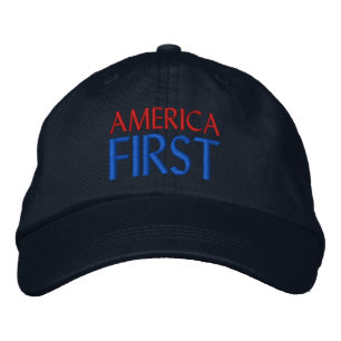 AMERICA FIRST EMBROIDERED HAT