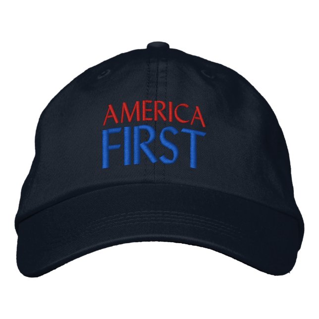 AMERICA FIRST EMBROIDERED HAT (Front)