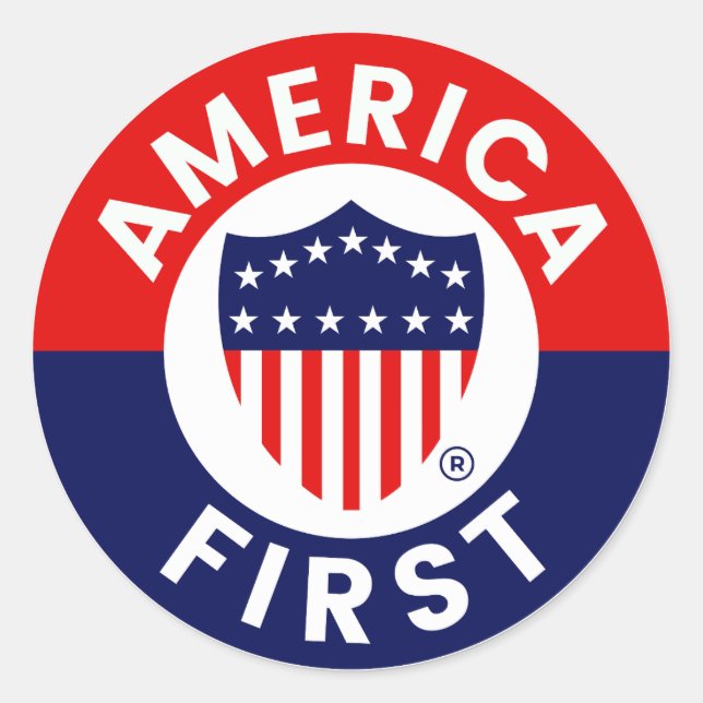 America First Logo Sticker (Front)