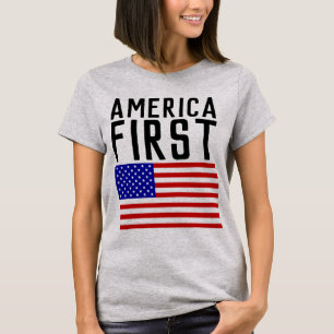 AMERICA FIRST, Patriotic T-shirts