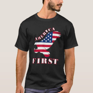 America First Patriotic USA Eagle American Flag Do T-Shirt