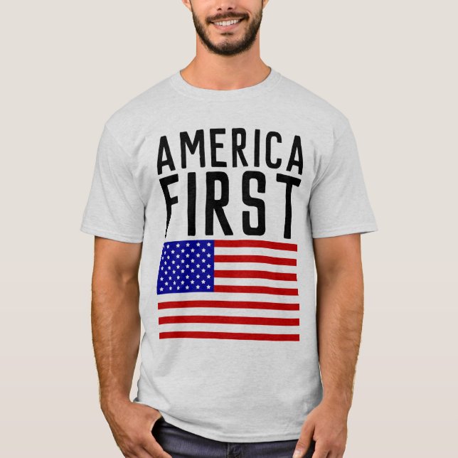 AMERICA FIRST T-shirts (Front)