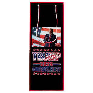 america First trump 2024 Wine Gift Bag