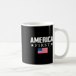 America First Usa Flag Coffee Mug