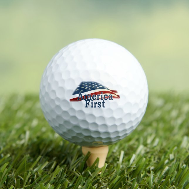 America First USA Flag Golf Balls (Insitu Tee)