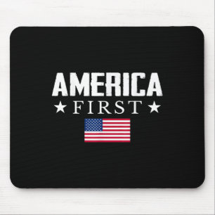 America First Usa Flag Mouse Mat