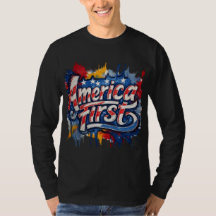 America First - Vibrant Hand-Painted Magic T-Shirt