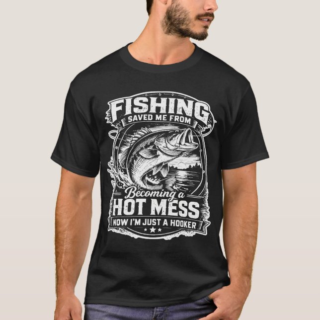 America Fishing hook T-Shirt (Front)