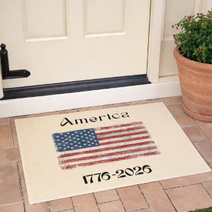 America Flag 1776 to 2026 USA 250th Anniversary  Doormat