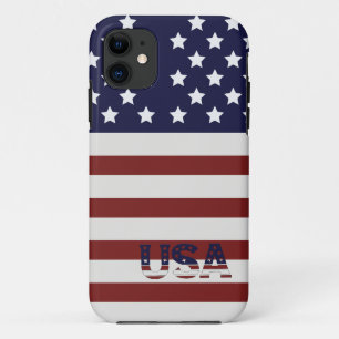 America Flag American USA Pattern iPhone 11 Case