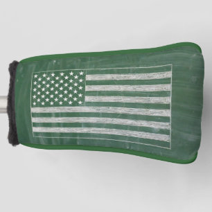America Flag Chalkboard Art (Drawing No. 2) Golf Head Cover