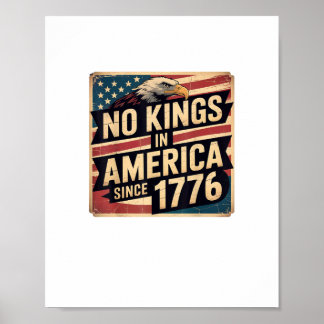 America Flag Decor No Kings In America Since 1776