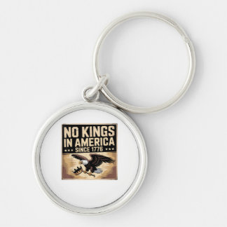 America Flag Decor No Kings In America Since 1776 Key Ring