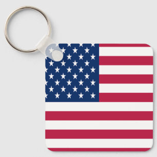 America Flag Design  Key Ring