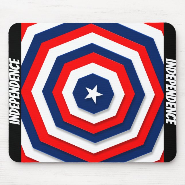 America Flag Design Mouse Mat (Front)