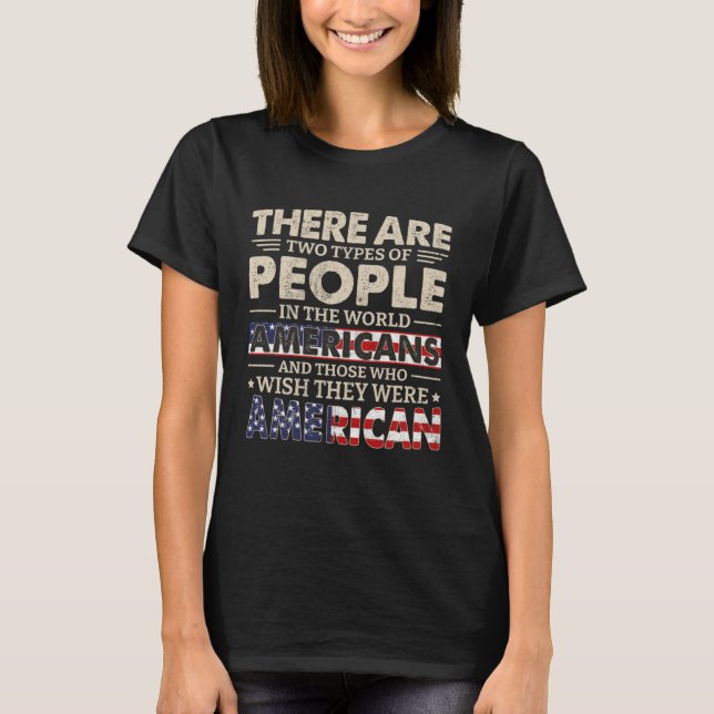 America Flag Dress Americans Girls & Women T-Shirt (Front)