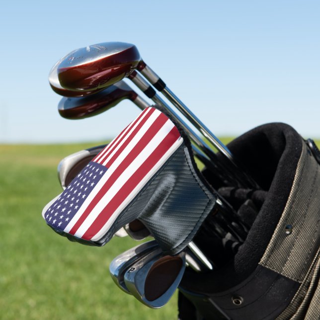 AMERICA FLAG  GOLF HEAD COVER (In Situ)
