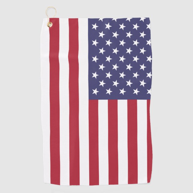 AMERICA FLAG   GOLF TOWEL (Front)