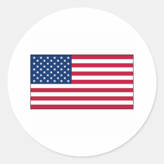 America FLAG International Classic Round Sticker