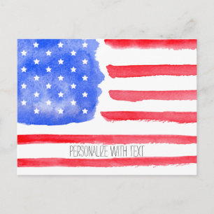 America Flag Postcard