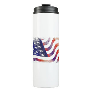 America Flag Thermal Tumbler