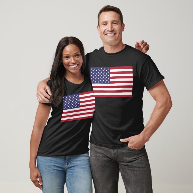 America Flag USA  Flag Red White Blue Unisex T-Shirt (Unisex)